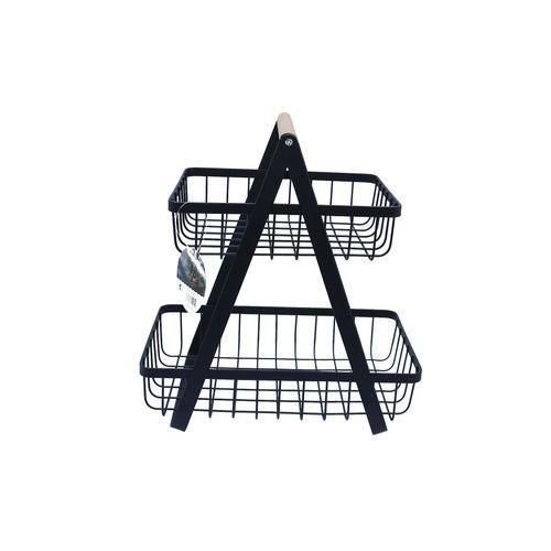 Fruit Basket/ Spice Rack-Black