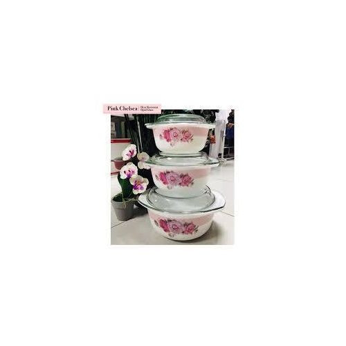 3Pieces Opal Serving Dishe- White