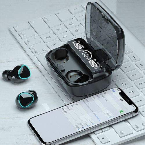 Wireless Bluetooth Earbuds Stereo Headsets - Black