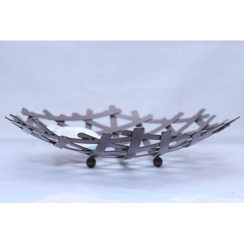 Metalic Fruit Basket - Brown