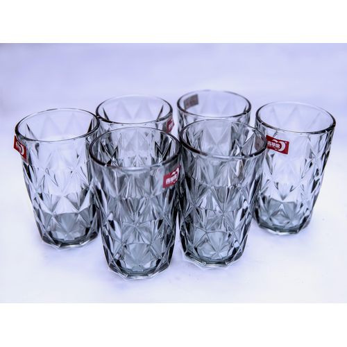 6 Pieces Glasses For Drinking Juice And Beer - Transparent.