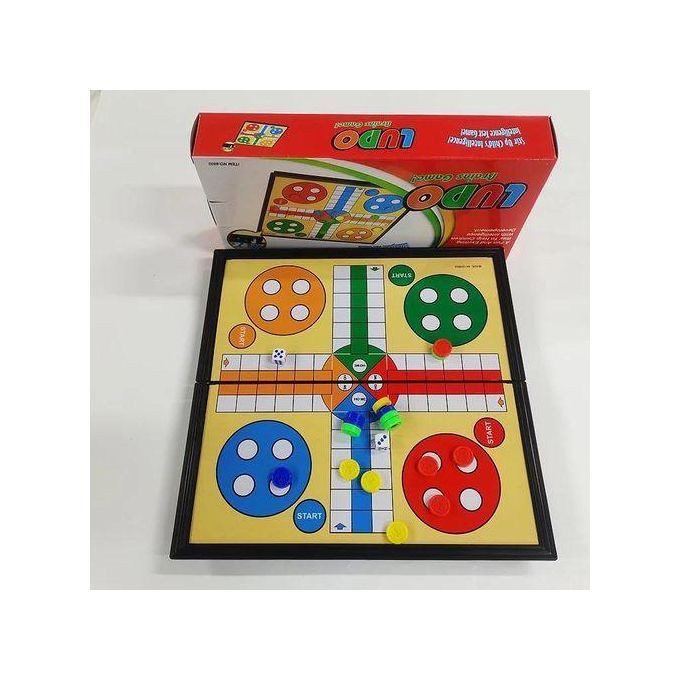 Ludo Magnetic Traditional Board Brain Game - Foldable