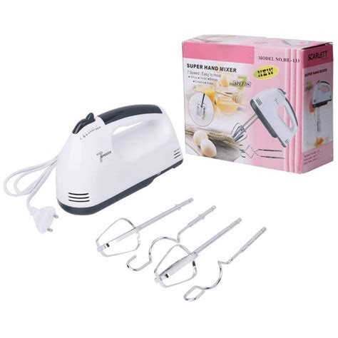 New 7 Speed Electric Hand Mixer 260W - White