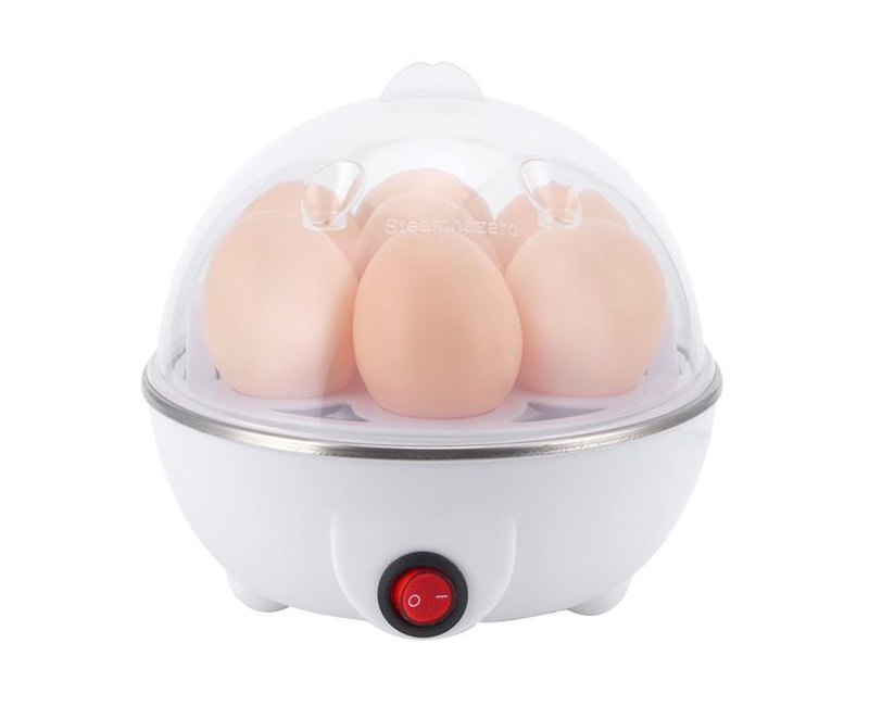 Electric Egg Boiler With 6 Slots - Multicolor