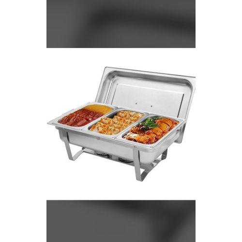 Stainless Steel Chaffing Dish Warmer Silver