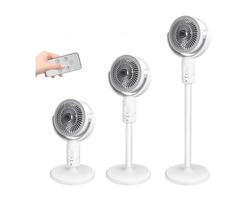 Jysuper Rechargeable Stand Fan - Grey/White