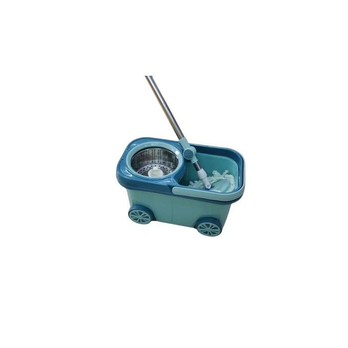 Spin Mopper Set. Wheels Spin Head Noozle Mop Clean Broom