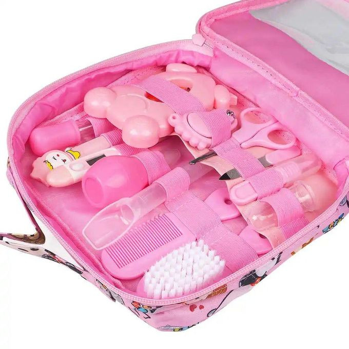 13 IN 1 New Born Baby Hygiene and Safety Kit Pink