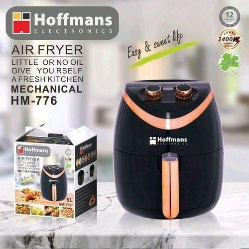 Hoffmans Mechanical 6L / 6 Liters Airfryer/ Air Fryer - Black
