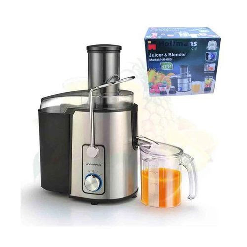 Hoffmans 4 ln1 Electric Juicer, Blender /Extractor,1.5L- Silver
