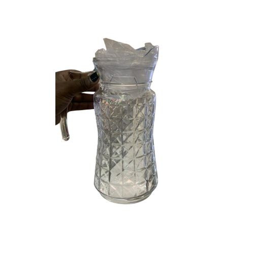 Glass Jug With Unique Design.