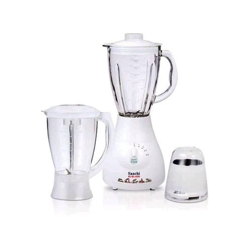 Saachi 3 In1 Double Jar Blender, 1.5 Litres – White
