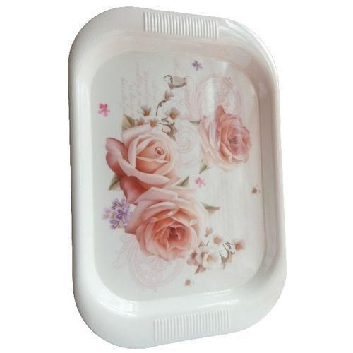 Melamine Serving Tray 3pc - White
