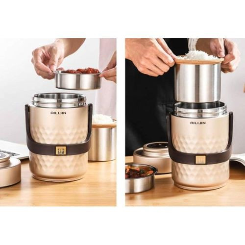 Japan Stainless Steel Insulated Food Flask Leakproof Lunch Box Keep Cold/Warm 12H For Men, Women, School, Office, Picnic, Travel,Red,1.4L- Multi-Color