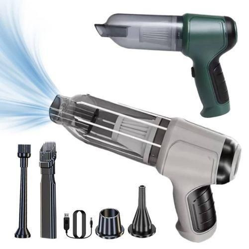 Portable Auto Home, Car Vacuum Cleaner Dust Busters , Hand Vacuum Cordless Rechargeable Low Noise Wet And Dry Use -Black, Grey.