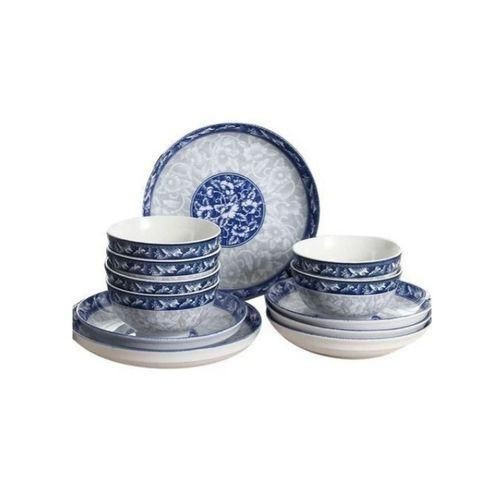 Yiwu 6 Dinner Plates, 6 Slad Bowls And 6 Side Plates