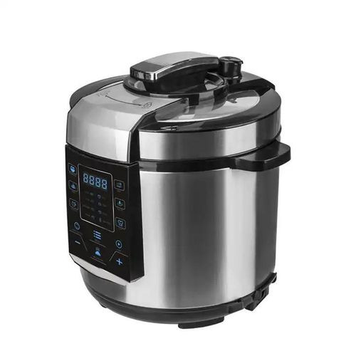 Hoffmans Multifunctional Electric Pressure Cooker Of 6 Liters With 14 Functions-Silver