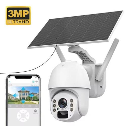 Hd Solar Camera / Night Vision Wide Angle With Motion Detector