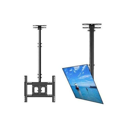 Adjustable Height TV Ceiling Mount - Swivel and Tilting Vertical VESA Universal Mounting Bracket, Mounts 14 to 32 Inch HDTV, LED, LCD, Plasma, Flat Screen Television Up to 30 KG