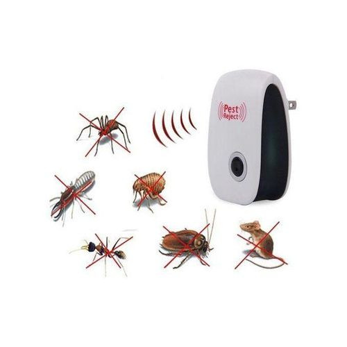 Electronic Ultrasonic Pest Reject Insect Mosquito Mouse Repeller Killer- White.
