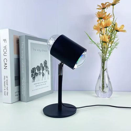Cross-Border Double -Head Led Desk Lamp With Water Ripple And Sunset Effect For Bedroom Photo Background Decoration