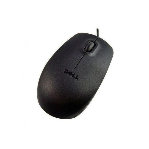 DELL Plug & Play USB Wired 3-Button Optical Mouse With Scroll Wheel - Black