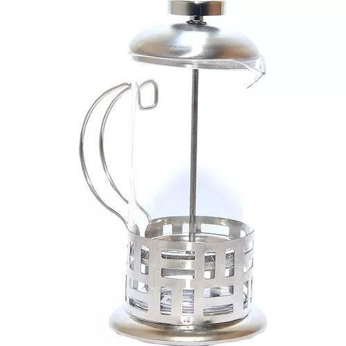 Manual Stainless Steel Coffee Maker Filter Presser Herbal Tea Maker Various Designs -Silver
