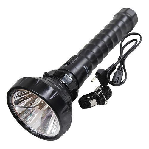 Dp 1600 Mah Portable, Powerful And Rechargeable Flashlight Torch - Black