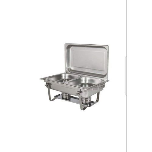 Chafing Dish Stainless Steel Food Warmer 11 Litres Double -Siliver