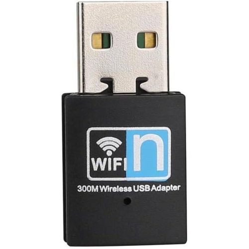 300Mbps USB WiFi Adapter, Wireless LAN Network Card Adapter Stick USB 2.0 Dongle for Desktop Laptop PC Windows 10 8 7 XP MAC OS (Plug-and-Play for Windows10)