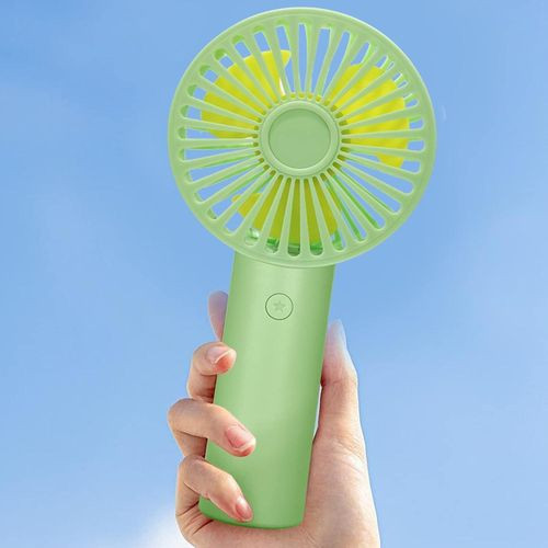 Handheld Fan Battery Rechargeable fan, Mini Desktop Fan with 3 Speed can Work 4-24 Hours,Lightweight Makeup Hand Fan for Stylish Girl Women Men Indoor Outdoor-Vacation Essentials Portable Fan -Multicolor