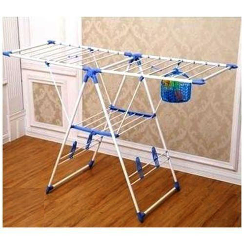 Genetic Steel Clothes Rack, Dryer. Drying, Rod, Hanger - White, Blue