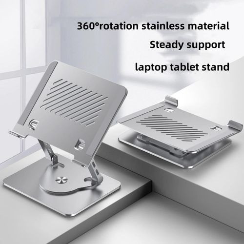 Adjustable Laptop ,Rotating Base 360 Degrees Foldable Notebook Computer Holder
