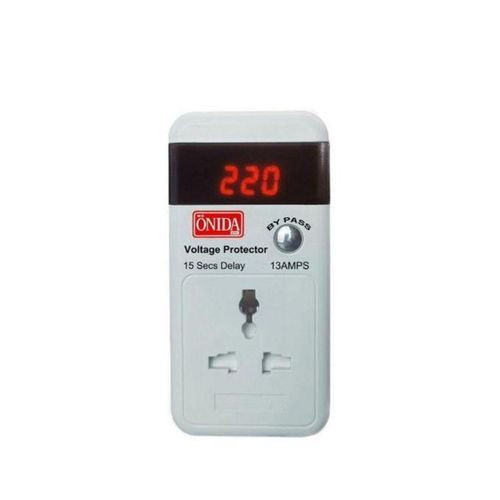 Onida Plus Smart Voltage Protector With LCD Screen - Automatic Over/Under Voltage Protection- White