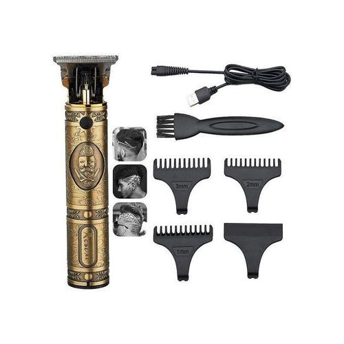 Professional Hair Clipper Grooming Rechargeable Cordless Cutting T-Blade Trimmer Kit-