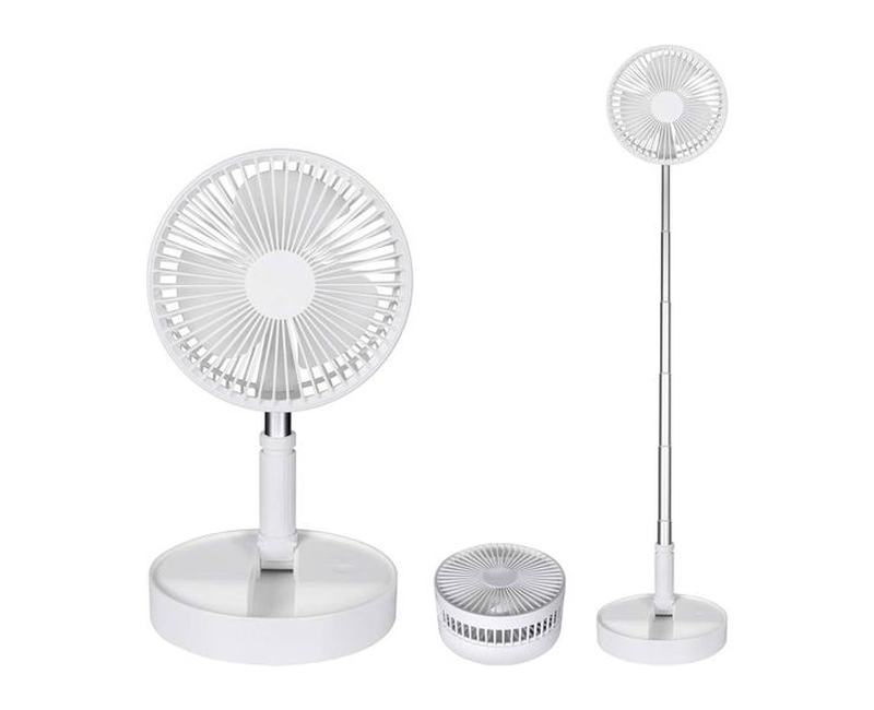 Rechargeable Table Fan - White
