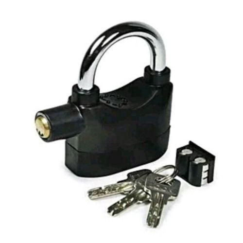 Security Alarm Padlock - Silver,Black