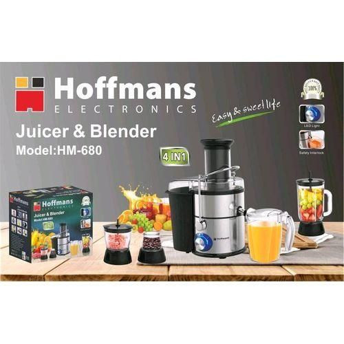 Hoffmans Juicer & Blender Model HM-680 - Silver