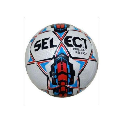 Select Soccer Leather Ball Playing Football-White