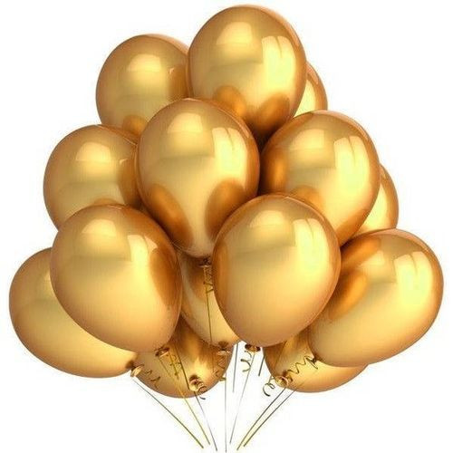 Metalic Balloons, 50 pcs, Gold
