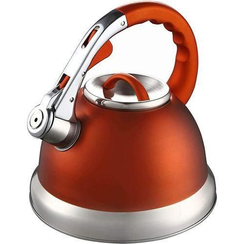 3 Liters Non-Electric Whistling Kettle Different Colors And Designs-Multicolor