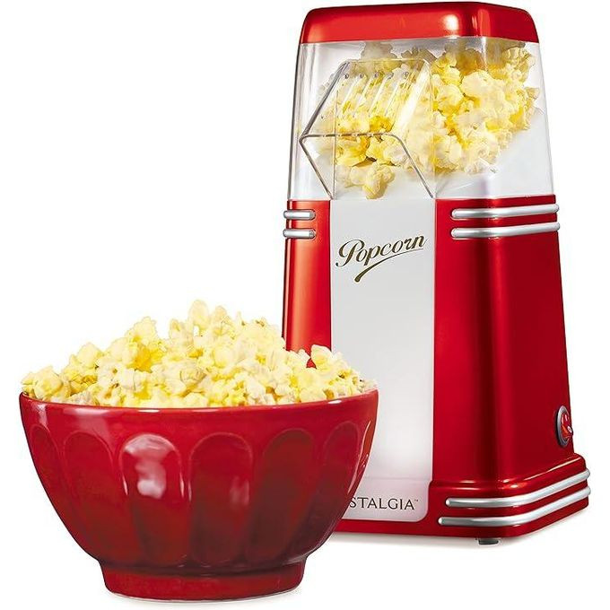 Electro Master Fast Porpcorn Maker For Making Healthy Porpcorn-Red