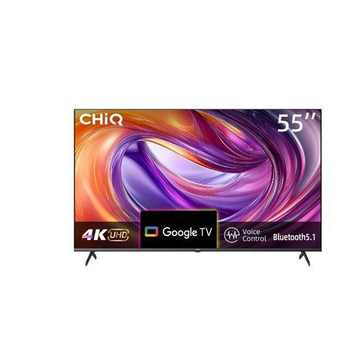 Chiq 55 LED ANDROID 4K UHD SMART with FRAMELESS + BT TV