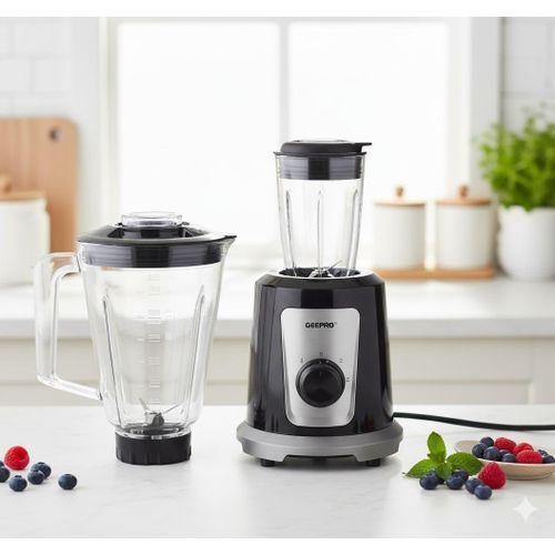 Geepas Blender GSB 44030 2in1 1.5 Unbk 550W