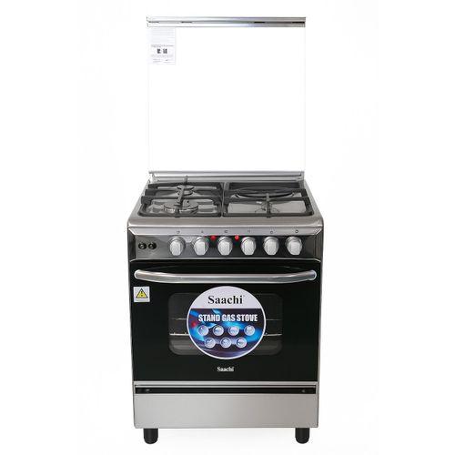 Saachi STAND COOKER 3 GAS 1 HOT PLATES WITH ELECTRIC OVEN 60*60 6365