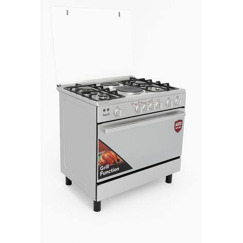 Saachi STAND COOKER 4 GAS 2 ELECTRIC WITH ELECTRIC OVEN 6364 RED
