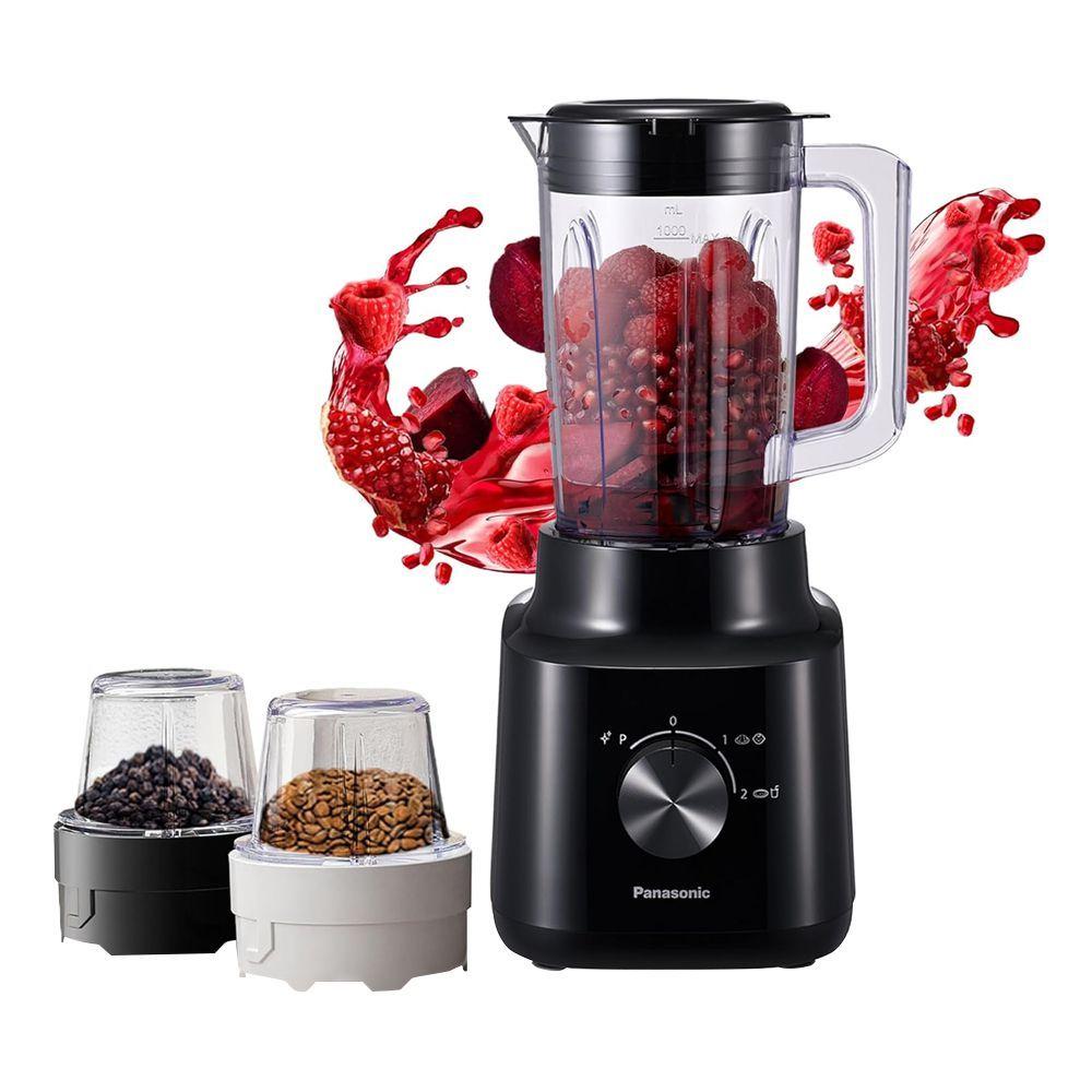 PANASONIC BLENDER MXCP3121KTZ 450W Blender 1.45L Plastic Jar + 2 Dry Mills (50g)