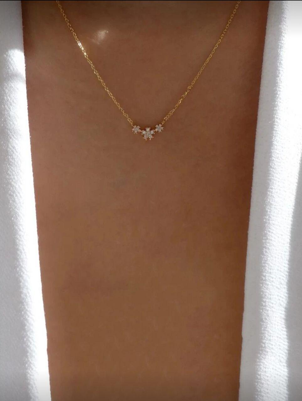 Rhinestone Flower Charm Necklace Valentines,Mom,Mother,Mother's Day,Gift