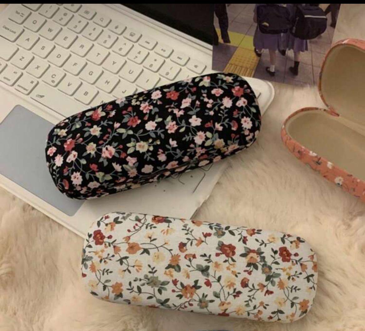 Floral Countryside Style Scratch-Resistant Eyeglass Case, Hard Eyewear Storage Box, Lightweight Shockproof Sunglasses Case, Suitable For Women And Students