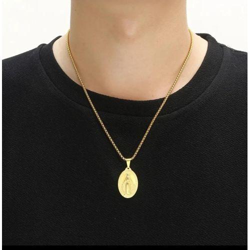 Virgin Mary Pendant - Gold